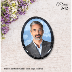 Placa con borde granito...