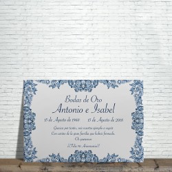 Azulejo modelo Bodas de Oro