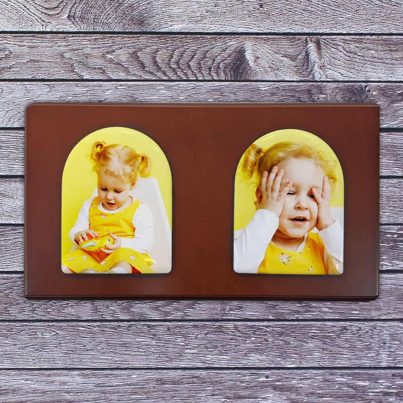 Pack - 2 capillas personalizadas sobre base de madera