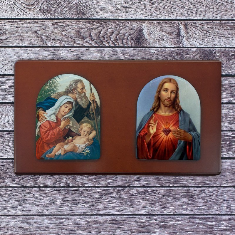 Pack - Religioso. 2 capillas sobre base de madera
