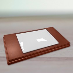 Placa rectangular personalizable sobre base de madera