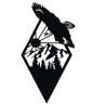 Cuadro águila paisaje
