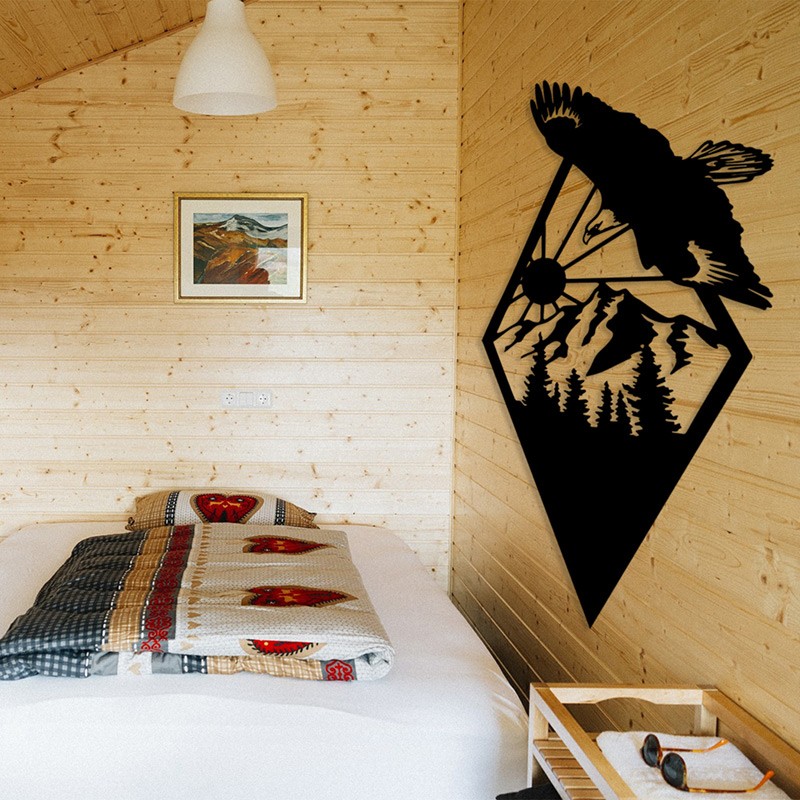 Cuadro águila paisaje